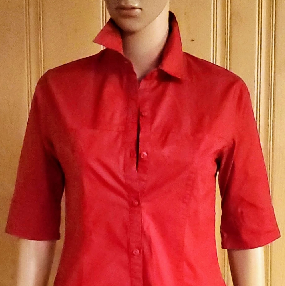 Express 3/4 Tailored Button Down Shirt